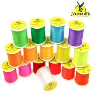 GLO BRITE FLOSS  brightest fly tying floss available   25 yds