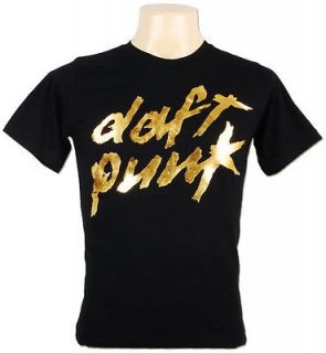 NWT daft punk   digital love   Gold foil electronic Ed Banger T Shirt