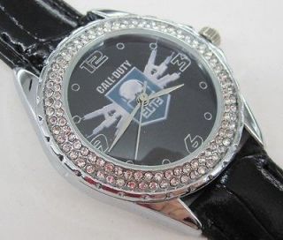 Newly listed 118 Diamond Crystal Leather Watch   Call of Duty 10 Cod