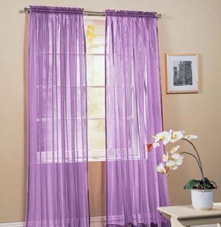 purple sheer curtains