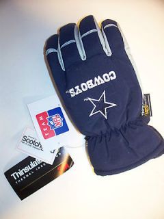 Dallas Cowboys Ski Gloves NWT Thinsulate 3M