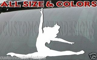 DANCING and GYMNAST people decal dance Style18 vinyl sticker all size