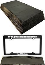 HushMat 10400 floor/dash kit with 20 BLACK sheets + License Plate Kit