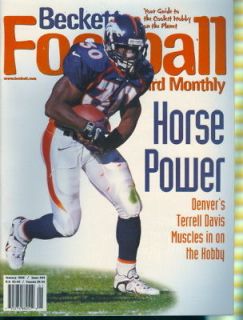 1998 Beckett Football Magazine Terrell Davis Broncos