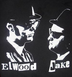 Blues Brothers Elwood and Jake Shirt Size S Dan Aykroyd John Belushi