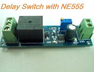 Delay Timer Switch Adjustable 0 to 10 Second with NE555 Oscillator