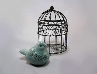 black decorative bird cages