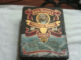 jack daniels tin 1904 reproduction no bottle or cards