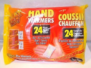 24 Pack Heat Factory 10 Hour HAND WARMER Fresh Non Toxic Safe Made in