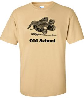 ROLLER SKATES AND SKATE KEY OLD SCHOOL RETRO COOL SS T SHIRT