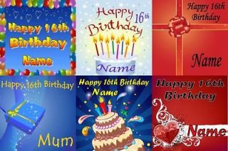 PERSONALISED BIRTHDAY FRIDGE MAGNETS ANY AGE GIFT/PRESENT 7 12
