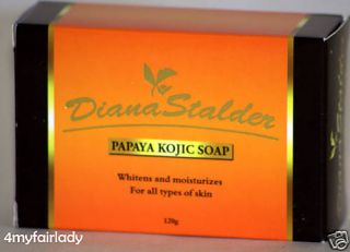 Diana Stalder Papaya Kojic Soap Skin Whitening Fades Dark Pigmentation