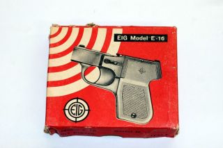 Original EIG Model E 16 4 Shot .22 Cal. Derringer Pistol Factory Box