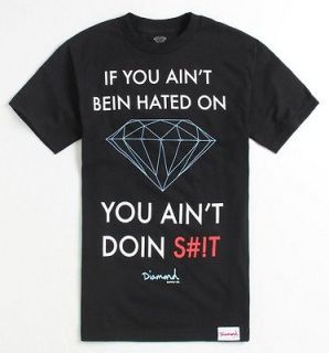 Diamond Supply Company Hated On Mens Black T Shirt NWT NEW