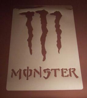 Monster Airbrush Stencil Painting Skate Art
