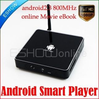 New Android 2.3 Smart Player Full HD 1080P Online Movie 3D 800MHz sw