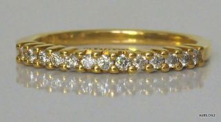 New $1,940 DAMIANI 18K Yellow Gold 14 Diamonds Ring 7 1/2 SALE
