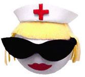 Cool Blonde Nurse Antenna Topper Ball