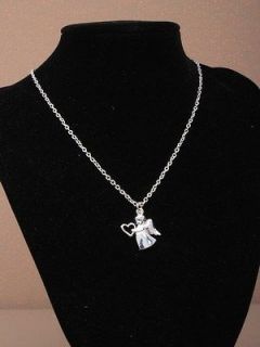 Newly listed Sterling Silver Guardian Angel Kids Childs Pendant