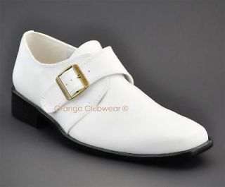 PLEASER Mens White Halloween Costume Loafers Pimp Shoes