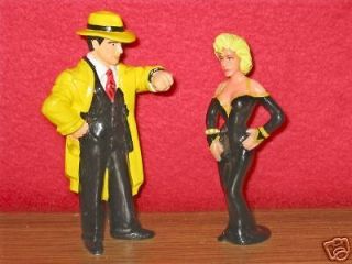 DISNEY APPLAUSE DICK TRACY FIGURES (LOOKING AT WATCH)