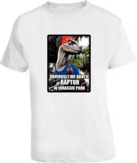 Obviously we have a raptor in jurassic park T Shirt