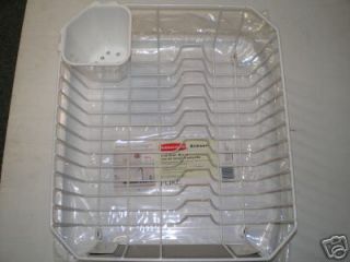 RUBBERMAID SMALL WHITE DISH DRAINER SINK RACK TRAY CUP