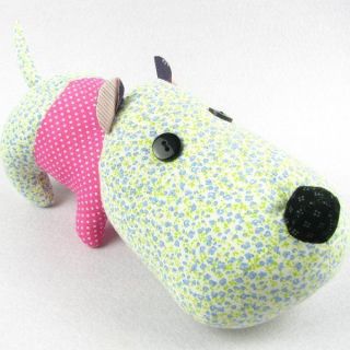 Dachshund Dog Cloth Doll Soft Toy Stuffed Animal Cushion Handmade 4.3