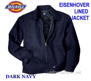 New Mens Dickies Lined EISENHOWER Jackets TJ15 Dk NAVY