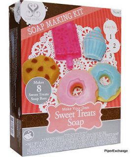 Own SWEET TREATS SOAP Craft Kit Cupcake Cookie Donut NEW Soap Studio
