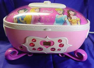 Disney Princess CD Player & Jewelry/Make u p Box w/Mirror