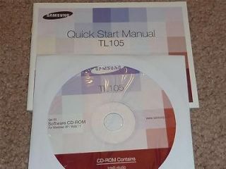 Quick Start MANUAL Guide & SOFTWARE CD for TL105 digital camera