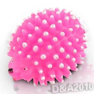 Lovely Dog Pet Chew Toy/Ball Supply Hedgehog Squeaky Rubber Loud Toy