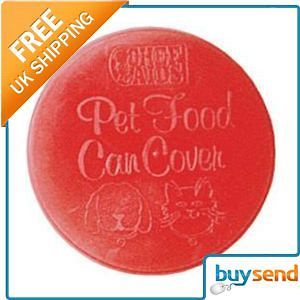 DOG CAT PET FOOD STANDARD CAN TIN COVERS LIDS & LONG SERVING SPOON
