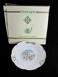 Donegal Irish Parian China 1990 Christmas Plate, MIB LE