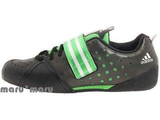 100 ADIDAS Mens AdiZero Shotput Shoes 9.5 BLACK/Green track field