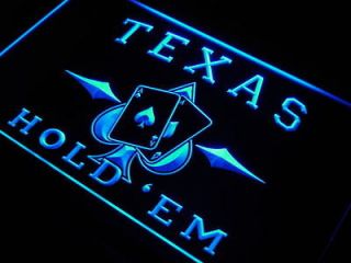 s217 b Texas Holdem Poker Casino Neon Light Sign