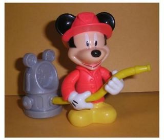 Collectible Disney Mickey Mouse Fire fighter fireman with hydrant