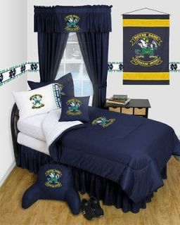 Notre Dame NCAA 3 Pc Comforter Set   Twin,Full, Queen   LR