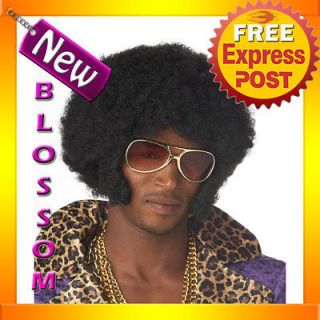 Afro Chops Wig Adult Mens 1970s Disco Pimp Halloween Costume Accessory