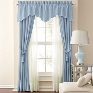 JCP Supreme DELFT BLUE Pinch Pleated Drapes Curtain Pair or Patio or