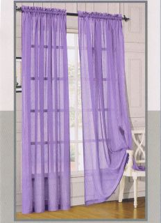 SHEER VOILE 1 Panel 54W x84L NIP By (Regal Home)