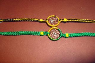 Pair of Peruvian Handmade,Dreamcatcher Friendship Bracelets, ~PR26