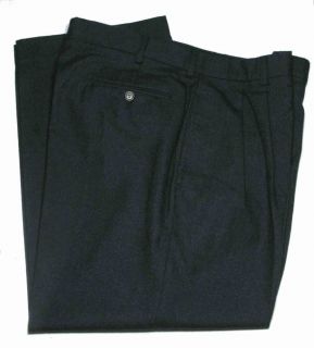 Mens J Peterman Dress Pants Thick Wool Flannel #28945 Gray Size 36 X