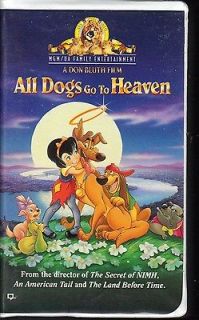 All Dogs Go to Heaven (VHS, 2000, Clam Shell; Family Entertainment