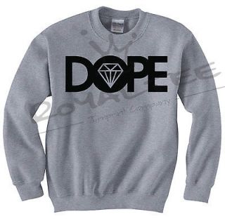 DOPE Diamond Crewneck Sweater JDM illest Fatlace OBEY HUF BBC OVOXO