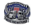 Truck Drivers Belt Buckle Move the Nation Western Vintage USA Free