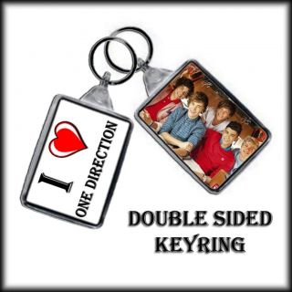 ONE DIRECTION   Guitar Pick Keyring Two Sided