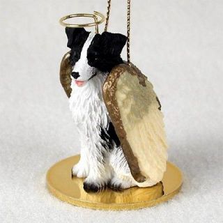 BORDER COLLIE Dog ANGEL Tiny One Ornament Figurine Statue