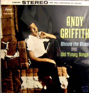 ANDY GRIFFITH LP Blues & Old Timey 1958 NM